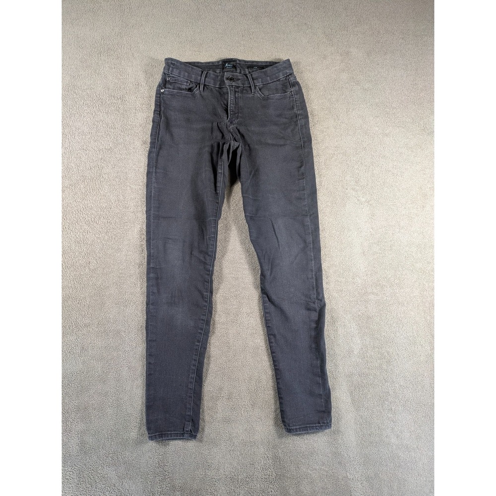 Marciano Jeans Womens 28 Black Luxe Denim Dark Wash Cotton Mid Rise Skinny Leg